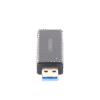 Lector de tarjetas SD portátil USB 3.0 de doble ranura / adaptador de tarjeta de memoria flash concentrador para TF SD Micro SD SDXC SDHC MMC RS-MMC Micro SDXC Micro SDHC UHS-I