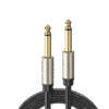 Cable Audio Estéreo 3.5mm (1/8") TRS a 6.35mm (1/4") TS / 5 Metros / Audio de Hi-Fi / Trenza de Nylon / Blindaje Múltiple / Caja de Aleación Zinc / Núcleo de Cobre Puro / Compatibilidad Universal