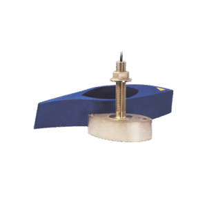 Transductor B260 de 1 kW en frecuencia 50/200 kHz, montaje a través del casco de bronce a cable pelado, con sensores de profundidad, velocidad y temperatura