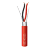 Bobina de 305 Metros de Alambre / 2 x 16 AWG / Riser / Para Aplicaciones de Incendio FPLR / Blindado Sólido Color Rojo