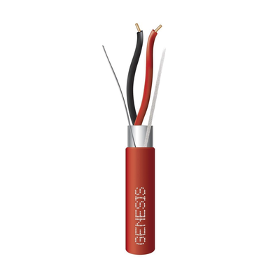 Bobina de 305 Metros de Alambre / 2 x 14 AWG / Riser / BLINDADO / Tipo FPLR / Color Rojo / Para Aplicaciones en Sistemas de Detección de Incendio y Sistemas de Evacuación Bobina de 305 Metros de Alambre / 2 x 14 AWG / Riser / BLINDADO / Tipo FPLR / Color Rojo / Para Aplicaciones en Sistemas de Detección de Incendio y Sistemas de Evacuación