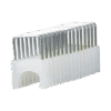 Paquete de 300 Grapas con Aislamiento, para Cables Coaxiales (RG59, RG6/6Q) y de Datos (CAT3/5e/CAT6/6A) de hasta 5/16'' × 5/16'' (8 mm × 8 mm) de tamaño.