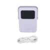 Power Bank Serie UNO Inalambrico | 10000mAh | 7.5W/20W | Con Emojis de Estado | Carga Rápida USB-C Bidireccional | Pantalla TFT Inteligente | Con Holder | Color Purple.