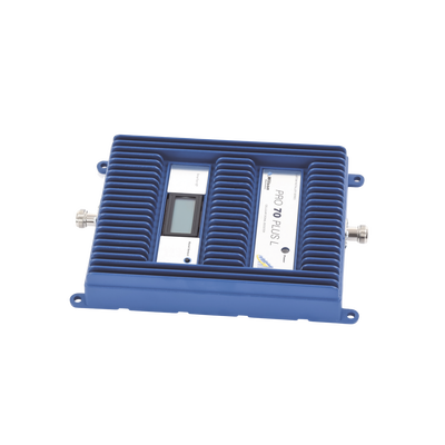 Amplificador de señal celular 4G LTE, 3G y VOZ. Especial para cubrir áreas de hasta 5000 Metros Cuadrados por ser de grado comercial e industrial. Soporta múltiples operadores, tecnologías y usuarios.