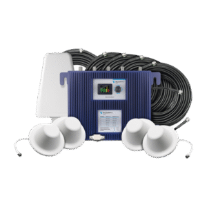KIT Amplificador de Señal Celular PRO4000 | 4 Amplificadores en 1, Soporta hasta 16 antenas internas | TODAS LAS FRECUENCIAS DE MÉXICO | Tecnologías 4G y 3G | Hasta 9,200 m2 de Cobertura