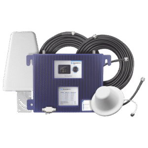 KIT Amplificador de Señal Celular PRO1000 | Con Pantalla a color para ver los estatus y niveles de Señal | TODAS LAS FRECUENCIAS DE MÉXICO | Tecnologías 4G y 3G | Hasta 3,200 m2 de Cobertura