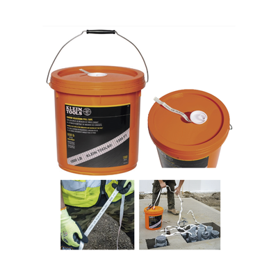 Cinta para Medir Conductos de 396m con Resistencia a la Tracción de 816 kg en Presentación de Cubeta