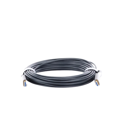 Cable HDMI de 15 Metros por Fibra Óptica 4K@60Hz | Fibra de 4 núcleos + Cobre estañado de 7 núcleos | Compatible con HDMI 2.0 | Alta velocidad 18 Gbps | 3D | HDR | Carcasa de Zinc | Premium | 2 Años de Garantía.