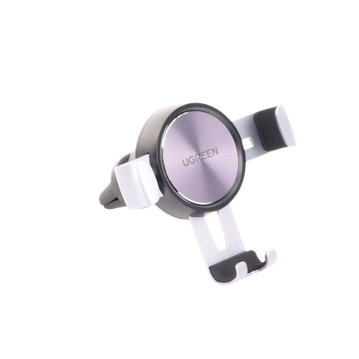 Soporte de Celular para Automóvil en Rendija de Ventilación / Sistema de Gravedad / Rotacion de 360° /Angulo Multiple / Almohadillas de Goma Antideslizantes / Amplia Compatibilidad con dispositivos de 4'' a 7'' / Color Negro