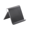 Soporte de Escritorio para Tablet / Ajustable de 0° a 100° / Goma Antiarañazos / Antideslizante / Amplia Compatibilidad con dispositivos de 4'' a 13'' / Plegable / ABS / Color Negro