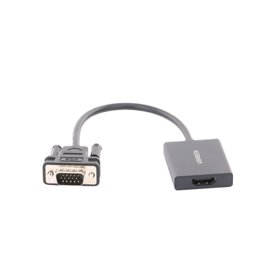 Entrada: VGA Macho / Salida: HDMI Hembra / Resolución de 1080P@60Hz / Puerto Estéreo de 3.5 mm / Plug and Play, Sin Controlador / Longitud del Cable 15 cm. / Incluye Cable de Alimentacion USB / Incluye Cable de Audio de 3.5mm.
