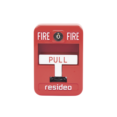 Estación de jalón convencional de acción simple color roja con cerradura