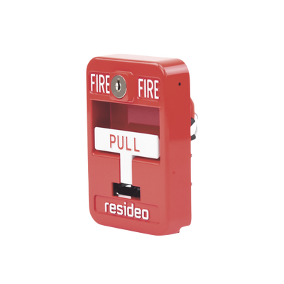 Estación de jalón convencional de acción simple color roja con cerradura