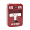 Estación de jalón convencional de acción simple color roja con cerradura