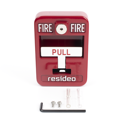 Estación de jalón convencional de acción simple color roja