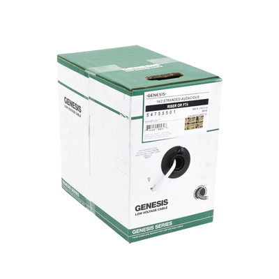 Bobina de 152 Metros / Cable AUDACIOUS / Premium 2 x 14 AWG / Riser / Libre de Oxigeno / Aplicaciones de Audio Profesional