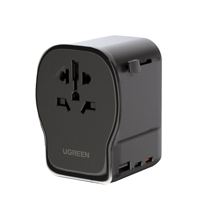 Cargador de Viaje 65 W, 2C1A, Negro y Gris Cargador de Viaje 65 W, 2C1A, Negro y Gris