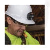 Lámpara Luz LED Frontal Recargable de 400 Lúmenes, Apagado Automático, con Correa de Tela, Adaptable y Ajustable a Gorros, Cascos, Cachuchas o directo a Frente Humana (Tipo Minero)