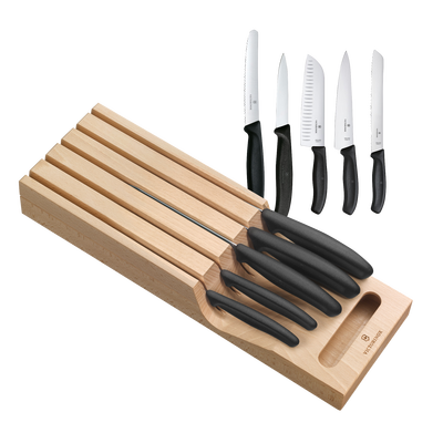 Portacuchillos de Cajón y 5 Cuchillos Swiss Classic Portacuchillos de Cajón y 5 Cuchillos Swiss Classic