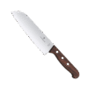 Cuchillo Santoku Wood de 17 cm, Filo con Corte Recto, Estilo Japonés