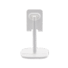 Soporte para Telefono Celular & Tablet / Ajustable de 5° a 45° / Base Antideslizante / Proteccion de Silicona / ABS / Amplia Compatibilidad con dispositivos de 4'' a 7.9'' / Color Blanco