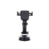 Soporte de Celular para Automóvil con Ventosa / Diseño de Sujecion en Triangulo / Ajustable 270° / Rotable / Estirable / Amplia Compatibilidad con dispositivos de 4'' a 7'' / Color Negro