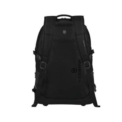 Mochila VX Sport EVO con Ruedas, Mango Telescópico y Correas al Hombro. Fabricada en Poliéster Negro repelente al Agua. Backpack on Wheels.