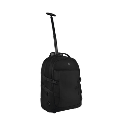 Mochila VX Sport EVO con Ruedas, Mango Telescópico y Correas al Hombro. Fabricada en Poliéster Negro repelente al Agua. Backpack on Wheels.