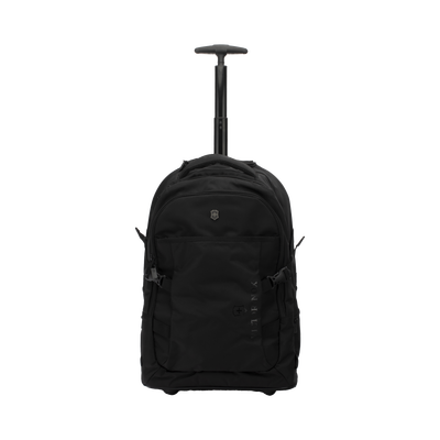 Mochila VX Sport EVO con Ruedas, Mango Telescópico y Correas al Hombro. Fabricada en Poliéster Negro repelente al Agua. Backpack on Wheels.
