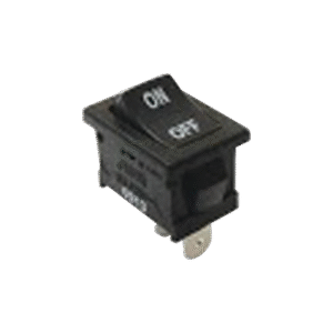 Interruptor Rocker SPST Off-On, Poliamida Negro, 11 Amp., Hasta 125 Vca, Contacto en Plata, 4.8 mm