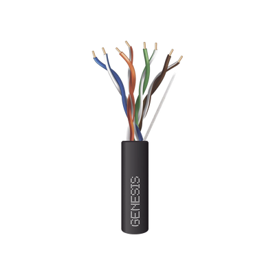 Bobina de Cable de 305 metros / UTP Cat6 PLENUM / Color Negro / UL, CMP SPNLS / Probado a 350 Mhz / Aplicaciones de CCTV / Redes de datos / IP Megapixel / Control RS485 Bobina de Cable de 305 metros / UTP Cat6 PLENUM / Color Negro / UL, CMP SPNLS / Probado a 350 Mhz / Aplicaciones de CCTV / Redes de datos / IP Megapixel / Control RS485