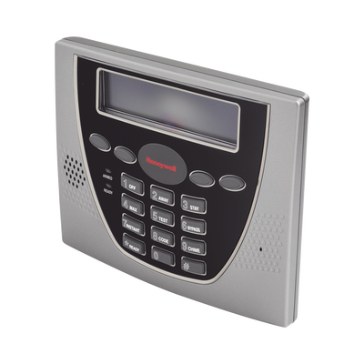 Teclado alfanumérico programador de pantalla azul