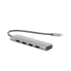 HUB USB-C Multipuertos / HDMI 4K@30Hz / 3 Puertos USB-A 3.0 / Lector Tarjeta SD+TF (Uso Simultáneo) / 6 en 1 / Carcasa de Aluminio.
