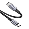 Cable USB-C a USB-C | 1 Metro | Carga Rápida de hasta 100W | Transferencia de datos 480 Mbps | PD3.0 | QC4.0/3.0/2.0 | FPC | AFC | Protección Integrada| Caja de Aluminio | Nylon Trenzado | Amplia Compatibilidad | Color Negro.