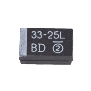 Capacitor Electrolítico de Tantalio SMD (2917) de 33 µFd, 25 Volt, para Amplificador PA3-1FE-RXRF.