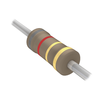 Resistencia Axial de Película de Carbón de 8.2 Ohm, 1/4 Watt, 5%