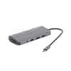 HUB USB-C (Docking Station) 10 en 1 | 3 USB-A 3.0 | USB-C PD Carga 100W | HDMI 4K@30Hz | RJ45 (Gigabit Ethernet) | VGA | Lector Tarjeta SD + Micro SD (TF) Uso Simultaneo | Jack Audio 3.5mm | Carcasa de Aluminio.