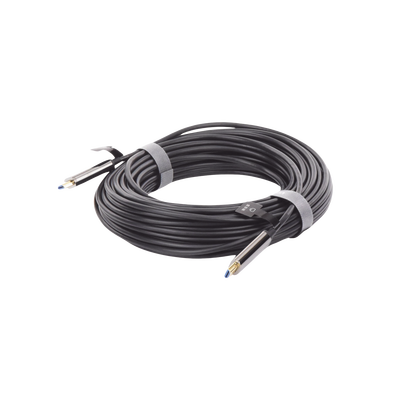 Cable HDMI de 20 Metros por Fibra Óptica 8K@60Hz / Fibra de 4 núcleos + Cobre estañado de 7 núcleos / Compatible con HDMI 2.1 / Alta velocidad 18 Gbps / 3D / HDR / Caja de Aleacion Zinc / Premium