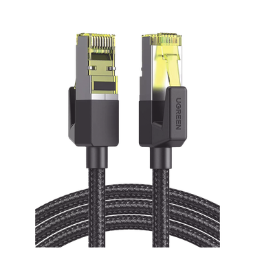 Cable Ethernet Cat7 CLASSâ… F/FTP Redondo con Malla de Nylon 1 Metro Cable Ethernet Cat7 CLASSâ… F/FTP Redondo con Malla de Nylon 1 Metro