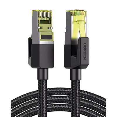 Cable Ethernet Cat7 CLASSâ… F/FTP Redondo con Malla de Nylon 2 Metros Cable Ethernet Cat7 CLASSâ… F/FTP Redondo con Malla de Nylon 2 Metros