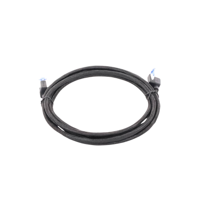 Cable Ethernet Cat8 CLASSâ… F/FTP Redondo con Malla de Nylon 2 Metros