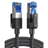 Cable Ethernet Cat8 CLASSâ… F/FTP Redondo con Malla de Nylon 2 Metros