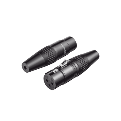 Conector de Audio XLR Tipo Canon Hembra / PVC / ABS / Aleación Zinc / Anti Oxidante / Anti Caida / Sin Aflojarse /Apertura Ajustable de 6.0 a 7.0 mm / Soldable Conector de Audio XLR Tipo Canon Hembra / PVC / ABS / Aleación Zinc / Anti Oxidante / Anti Caida / Sin Aflojarse /Apertura Ajustable de 6.0 a 7.0 mm / Soldable