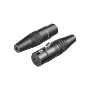 Conector de Audio XLR Tipo Canon Hembra / PVC / ABS / Aleación Zinc / Anti Oxidante / Anti Caida / Sin Aflojarse /Apertura Ajustable de 6.0 a 7.0 mm / Soldable Conector de Audio XLR Tipo Canon Hembra / PVC / ABS / Aleación Zinc / Anti Oxidante / Anti Caida / Sin Aflojarse /Apertura Ajustable de 6.0 a 7.0 mm / Soldable