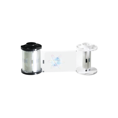 Cinta de laminación con Holograma Genérico 1.0 mil para DTC1500, DTC4500e, DTC4500, HDP5000, HDP8500 con laminación / Capacidad de 250 laminados por un solo lado.