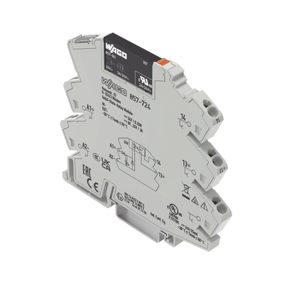 Relé estado sólido 24 vcc; rango de tensión de salida 0…24 vdc corriente permanente limite 3A
