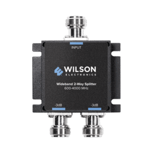Divisor de potencia (Splitter) de dos vías para 600-4000 MHz.