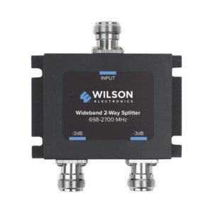 Divisor de potencia (Splitter) de dos vías para 700-2700 MHz.