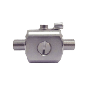 Protector contra descargas eléctricas. Cubre los rangos de frecuencia de los amplificadores de Señal Celular. 75 Ohm. Conectores F hembra.