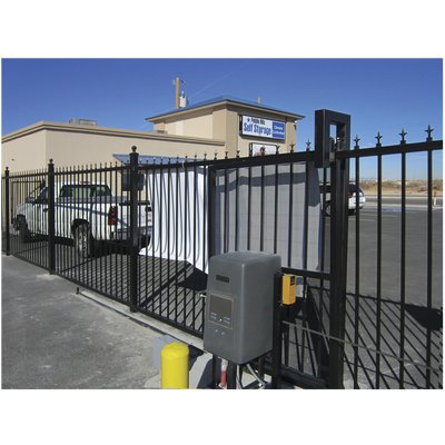 Motor para puerta corrediza / Cadena (Incluye 6 metros) / Peso máximo de la puerta 450 Kgs / Baterias de respaldo incluídas /Uso Continuo